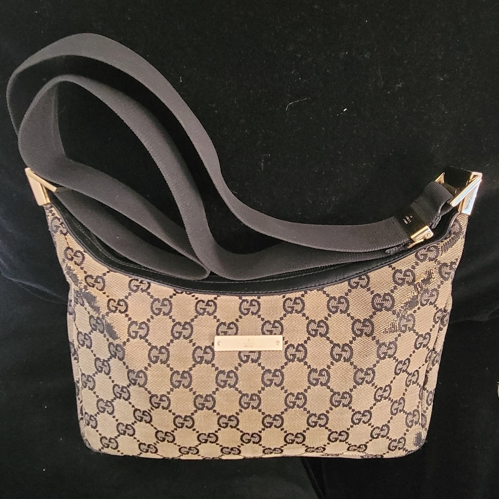 Gucci Monogram Shoulder Bag (Vintage)